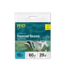 Rio Products Tapered Tarpon Leader Twin Pack 60Lb For Flyfishing (Length 12ft / 3.66m 2 Pack)